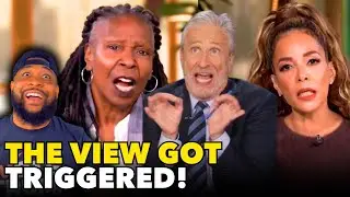 Jon Stewart ROASTS The View For CRYING Over Comedian's JOKES At Trump Rally