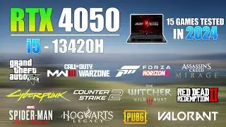 Acer Nitro V || i5 13th Gen 13420H RTX 4050 || 15 Games Tested in 2024