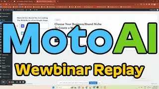 MotoAi Review Wewbinar Replay Demo Bonus - AI Creates Any Websites In Any Niche In 3 Steps