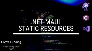 NET MAUI Static resources