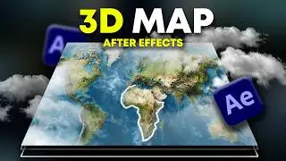 How To Create 3D Realistic Map Animation in After Effects! | After Effects Tutorial