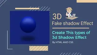 How to Create 3D Fake Shadow Effect in HTML and CSS | Shadow Effect | Codeflix - Unknown Coder