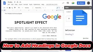 [GUIDE] How to Add Headings in Google Docs (100% Working)
