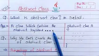 Abstract Class in Java | Learn Coding