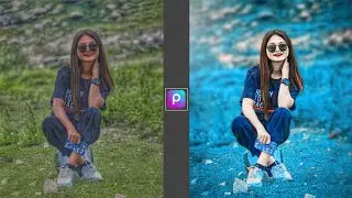 Light blue tone photo editing in PicsArt | blue tone photo editing | PicsArt photo editing