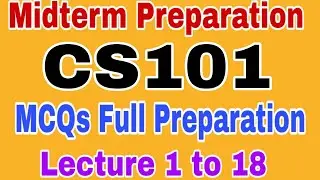 CS101 Midterm Mcqs Spring 2023/2024 || Cs101 midterm Mcqs 2023 |Cs101 midterm mcqs 2023 #cs101 #mcqs