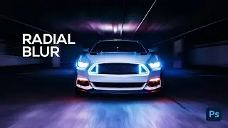 How to create ZOOM BLUR EFFECT using Radial Blur // Photoshop Tutorial