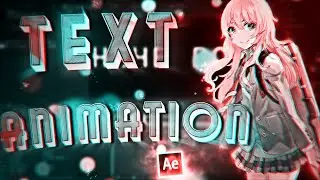 Smooth Text Animation Tutorial | After effect Amv Tutorial