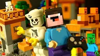 LEGO Minecraft Survival vs Minecraft Dungeons + Animation