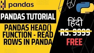 Pandas head() function  - pandas Data analytics function