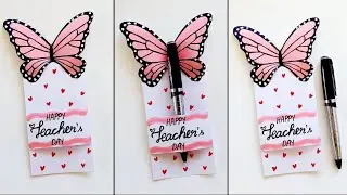 DIY cute😍 How to make gift for Teacher • Handmade Happy Teacher's Day Greeting Card making idea 2024