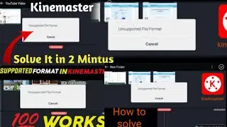 Unsupported File Format In Kinemaster || Kinemaster problem fix 2021 ||