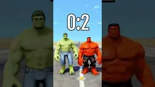 GREEN HULK vs RED HULK in GTA 5! (BATTLES) 