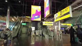 Arriving in AMSTERDAM, NETHERLANDS at Amsterdam Airport Schiphol (AMS) | Walk Tour