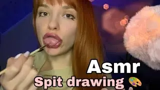 Asmr - inaudible spit painting your portrait