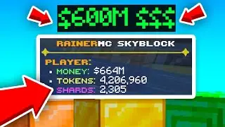 $600 MILLION DOLLAR $$$ SPENDING SPREE!!! | Skyblock Gens #8