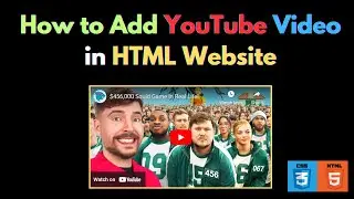 How to Add YouTube Video in HTML Website