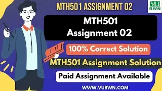 MTH501 Assignment 2 Solution Spring 2022 | MTH501 Assignment 2 100% Correct Solution BY VUBWN