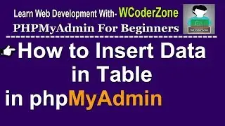 How to insert data in table (sql + manually) in phpMyAdmin #3