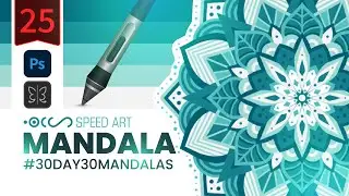 Mandala ✨ (25-30) #COLORFULMANDALA #PHOTOSHOP #SPEEDART #30DAY30MANDALAS