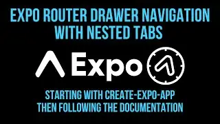 Expo Router Drawer Navigation with Nested Tabs Navigation