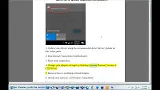 Fix No Internet secured error in Windows laptop