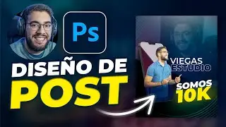 Diseño de Post Vertical para Instagram en Photoshop | Flyer de celebración 10k SUBS ⚡⚡⚡