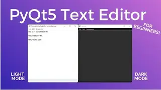 PyQt5 QtDesigner Text Editor Project tutorial - PyQt5 Project for Beginners!