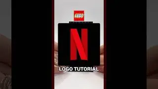 How to build the Netflix logo out of a few LEGO parts 🟥⬛️ 