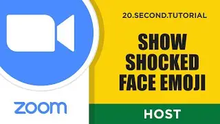 Show shocked face emoji – Host Zoom Tutorial #23