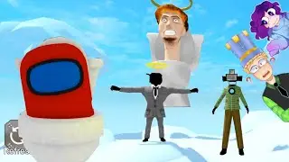 СКИБИДИ ТУАЛЕТ против КАМЕРМЕНА! Папа и ДОЧКА в ROBLOX Skibidi Toilet ищут МОРФЫ! Нашли АМОНГ АС!