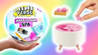 MAKING MINIVERSE SPA! Mini Bathbombs, Soap, and Scrubs! 