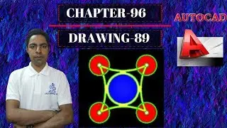 Autocad 2D Practice Drawing  2019 |Drone Shape | Chapter-96 | Drawing-89 (Example-89)