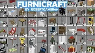 FURNICRAFT How To Get Furniture In Minecraft PE 1.19+ (500+ New Items)