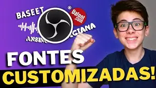 Como usar FONTES CUSTOMIZADAS no OBS!