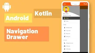 Part: 1 Learn to build a custom Navigation Drawer with Navigation components in Kotlin