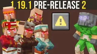 Minecraft 1.19.1 Pre-Release 2 You Were Rightly Angered, So I Listened.