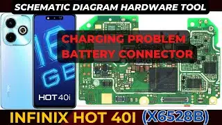 Infinix Hot 40i x6528b charging not working | battery connector ways | Schematic Diagram | DMR