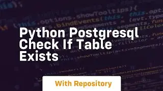 python postgresql check if table exists