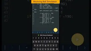 Bouncing Ball Simulation || python coding status 😍😜 