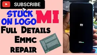 Redmi 6pro stuck on logo emmc repair step by step full details worlds 1st video