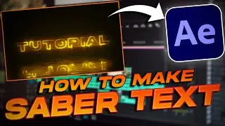 How to Make Saber Text Effect in After Effects ( Easy Tutorial in Hindi ) | Saber Text AE | AkisLive