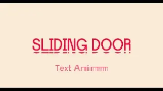 Sliced Text Animation Effect using Blotter.js (Sliding Door Material)