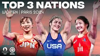 The best womens wrestling nations competing at the Paris 2024 Olympic Games