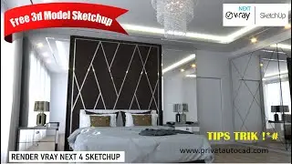 Vray Next Sketchup tutorial ( tips Trick )