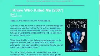 Movie Review: I Know Who Killed Me (2007)