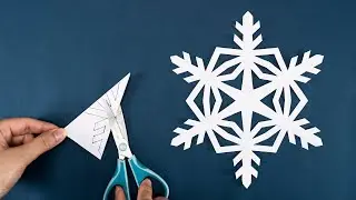 Snowflake #53 - How to make Snowflakes out of paper - Christmas Paper Crafts