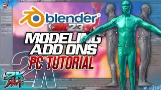 How to Start modeling 3D models for NBA 2K PC - install blender addons for blender 2.79b Tutorial