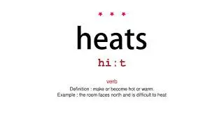 How to pronounce heats - Vocab Today