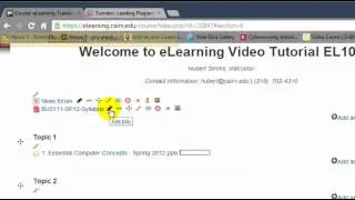 Using Drag and Drop to Upload Course Resources in Moodle™ Software Platform